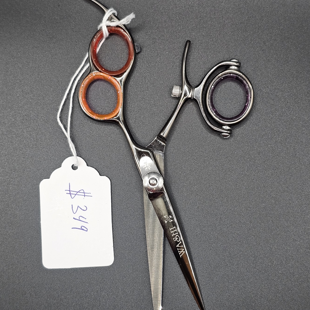 Silver and Orange Hair Scissors